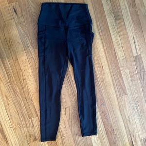 90 Degree Simple Black Leggings